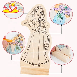 DIY educational wooden drawing toys for kids W03A080
