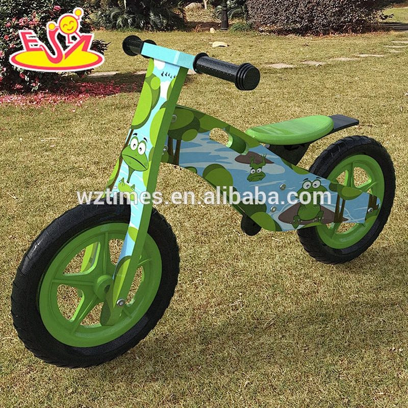 2018 Wholesale cheap wooden children bike without pedals for toddlers W16C175