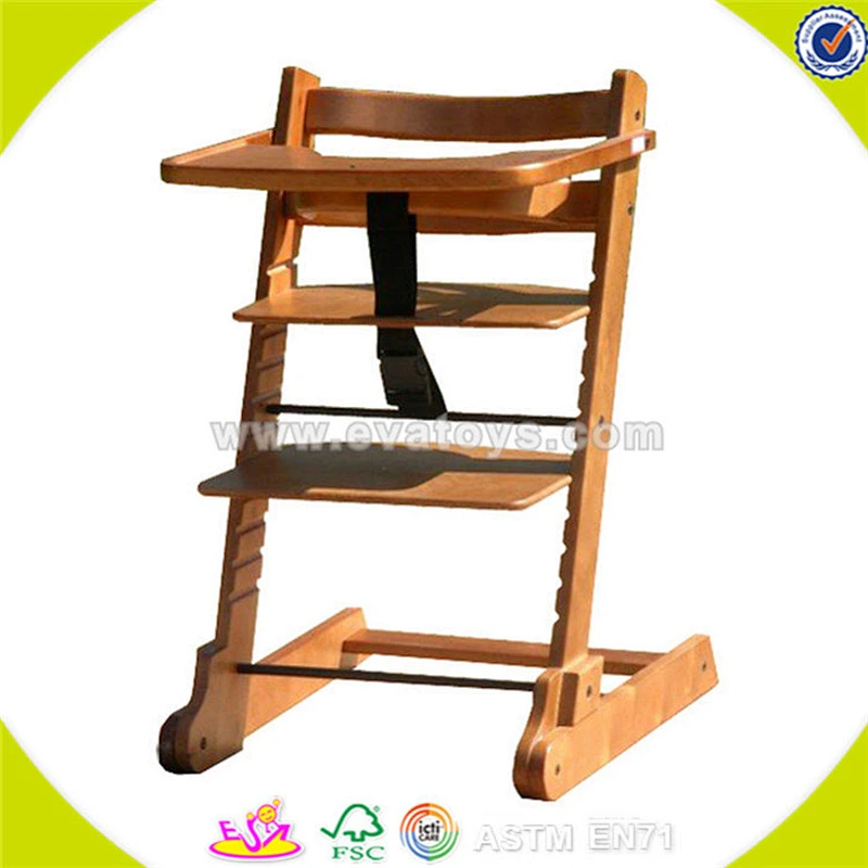 wholesale Wooden Baby High Chair for kids best quality wooden toy high chair for children W08F022