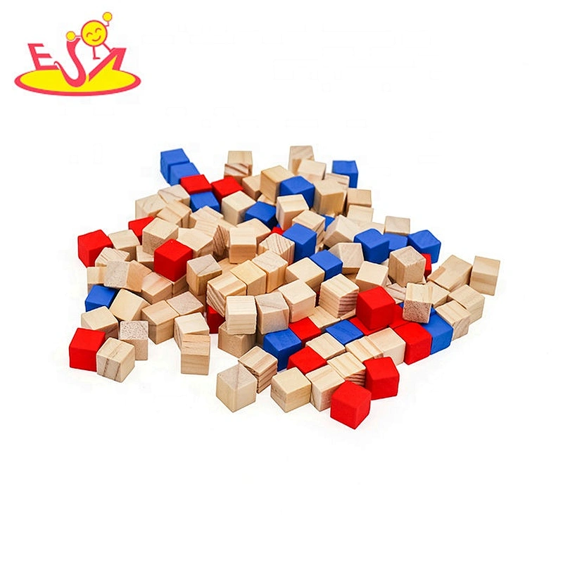 Wholesale wooden base 10 set building blocks toys for kids W12E030