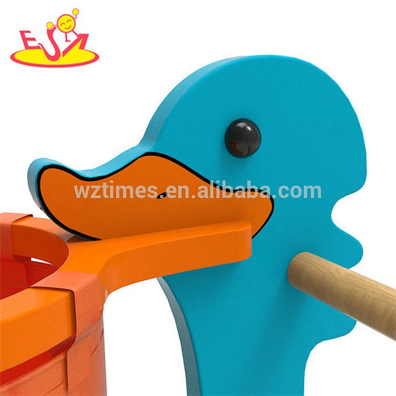 Original Design 4 wheels wooden ride on toy car for kids W16A034