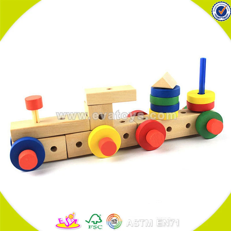 wholesale colorful kids wooden assemble toys teaching toy children wooden assemble toys W03C014