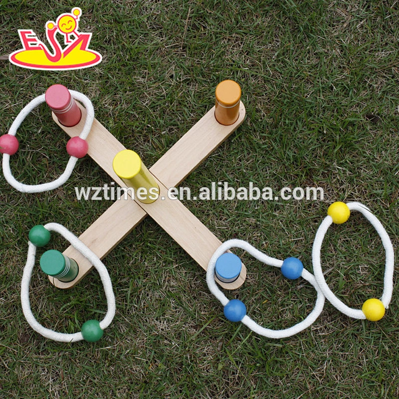 hot sale funny wooden ring toss for kids W01A162