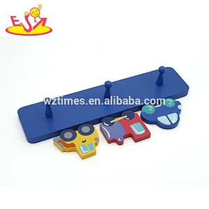 Wholesale high value small clothes hangers wooden kids hangers for sale W09B077