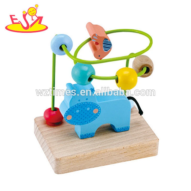 Wholesale top selling wooden children beads toy interesting wooden children beads toy W11B023