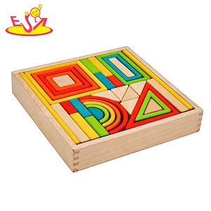 Wholesale best educational blocks wooden kids construction toys W13A135