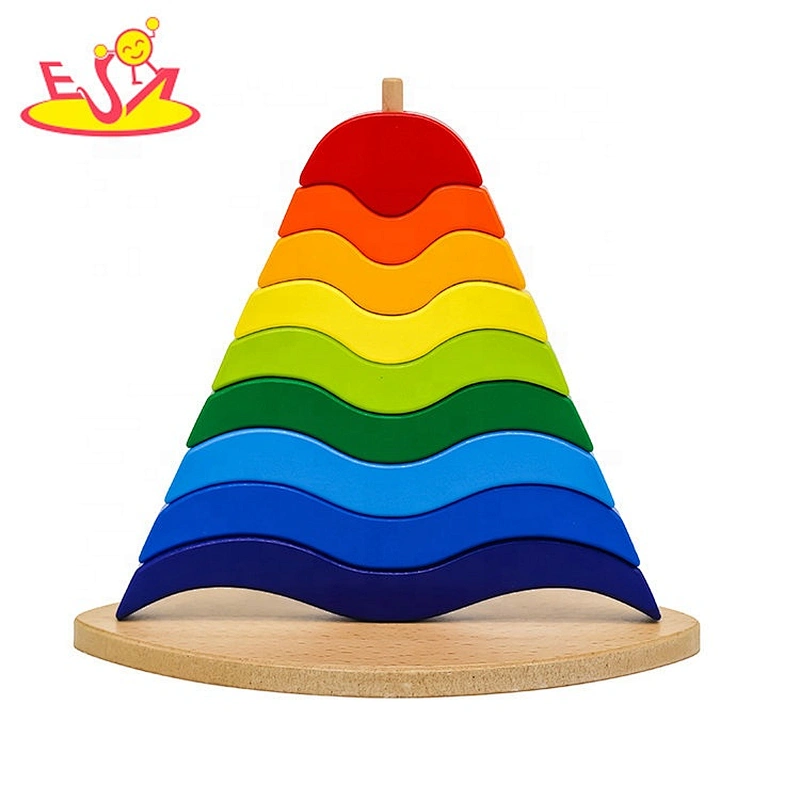 New arrival educational stacking wooden toy blocks for baby W13D224