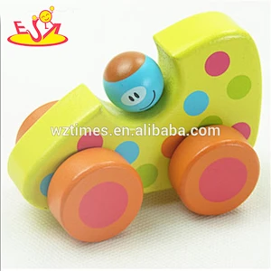 wholesale High quality wooden car hand drive baby wooden toys for 1 year old babies W04A178B