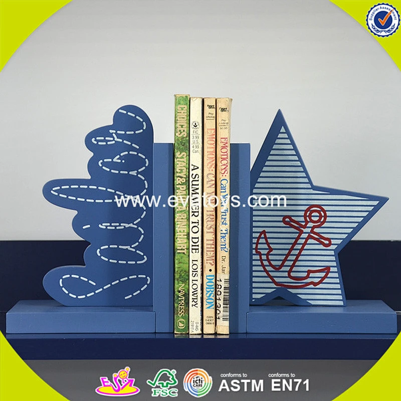 wholesale kids wooden book holder new design star children's wooden book holder W08D049