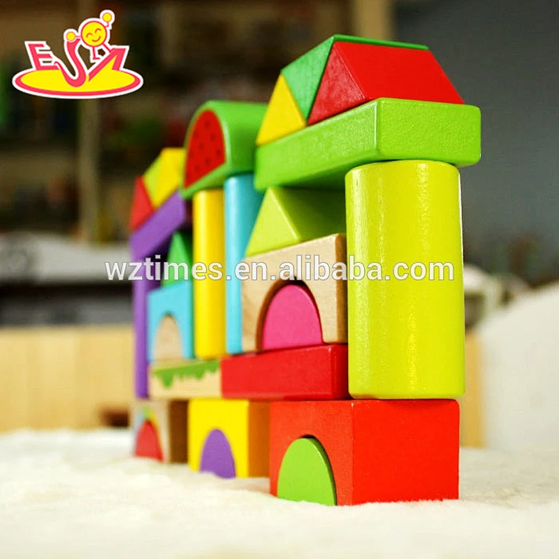 2018 wholesale wooden toy building blocks funny wooden toy building blocks best wooden toy building blocks W13A104