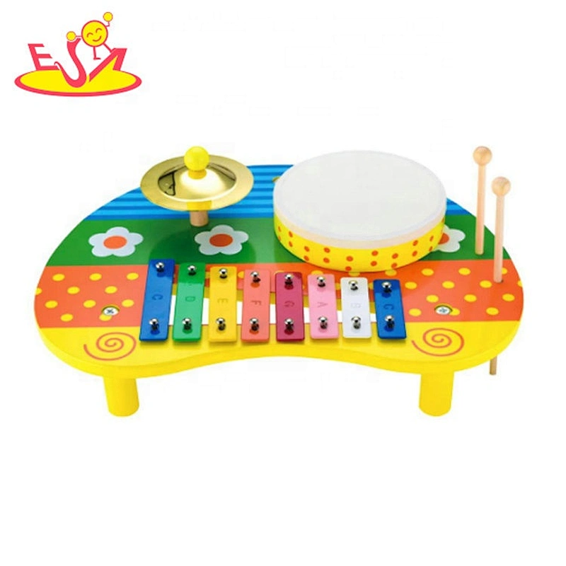 Multi-function educational wooden musical toys for kids W07A154