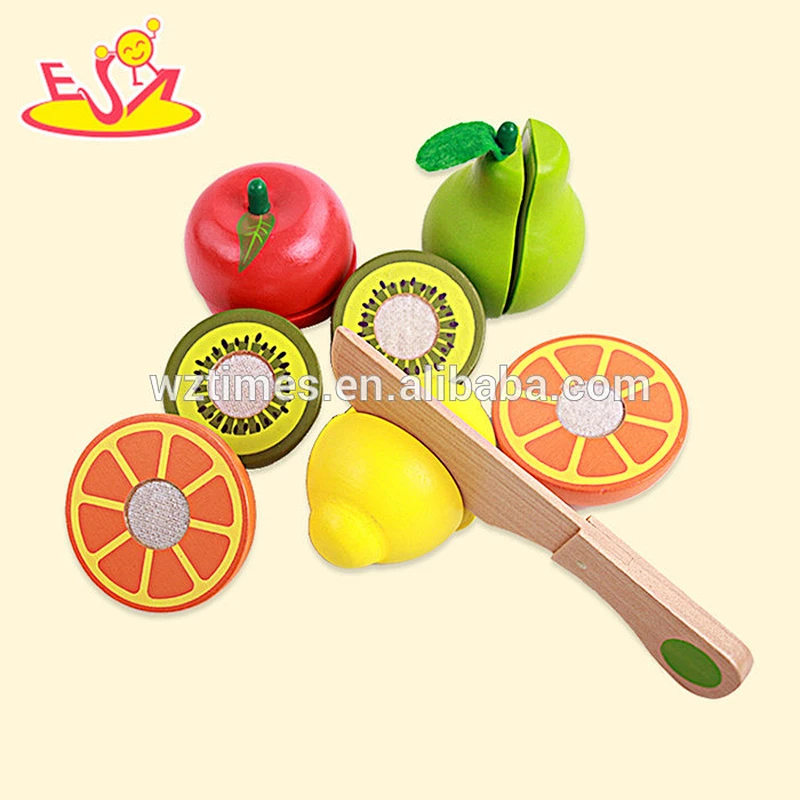 2018 Großhandel Baby Holz Obst Set Spielzeug Top Mode Kinder Holz Obst Set Spielzeug beliebten Holz Obst Set Spielzeug W10B164