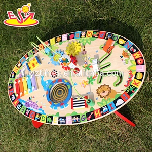 2018 Wholesale multi-function toys wooden toddler activity table funny play wooden toddler activity table W12D065