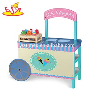 Wholesale wooden ice cream cart for child development and learning W10D169