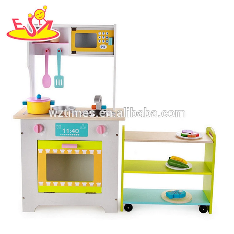 2018 Wholesale new style wooden kids play kitchen high quality wooden kids play kitchen best wooden kids play kitchen W10C270