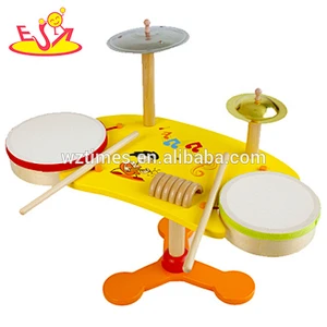 wholesale new fashion children wooden drum set cheap kids wooden drum set W07A096