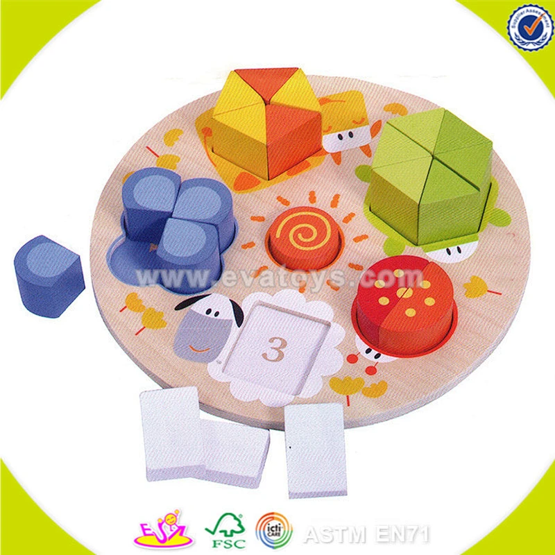 wholesale best sale baby wooden intellect block cheap kids wooden intellect block W13E048