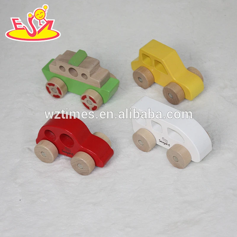 2018 wholesale baby miniature wooden car cheap kids miniature wooden car funny children miniature wooden car W04A262