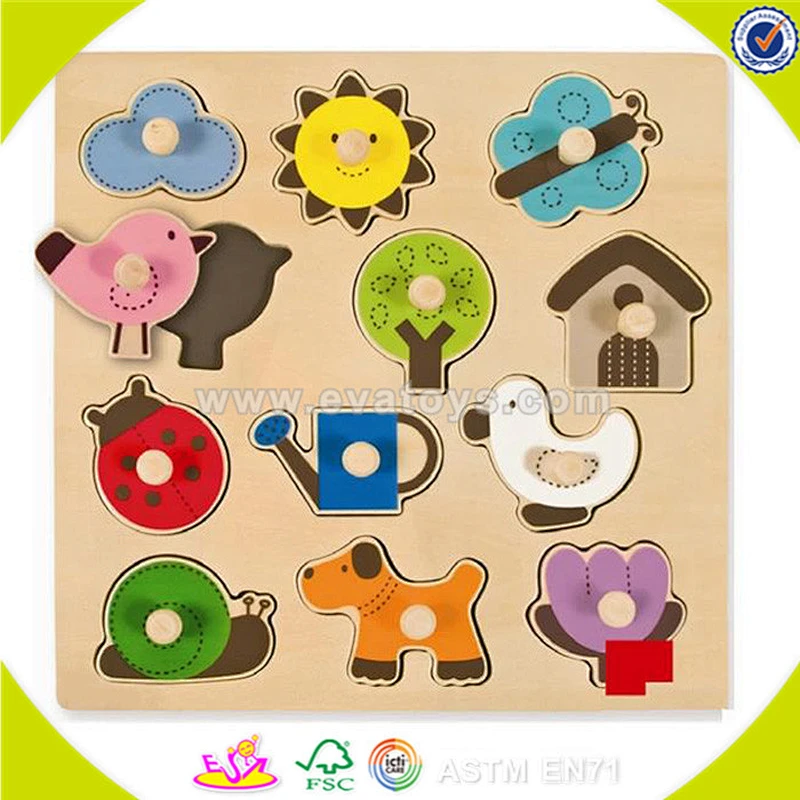 Wholesale high quality wooden fish puzzle toy cute 3d wooden fish puzzle game lovely toddler 3d wooden puzzle toy W14M061