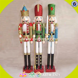 Wholesale fancy toddler wooden nutcracker, inexpensive household wooden nutcracker ,best gift nutcracker W02A013