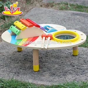 Wholesale cheap wooden baby musical toys for preschooler W07A104