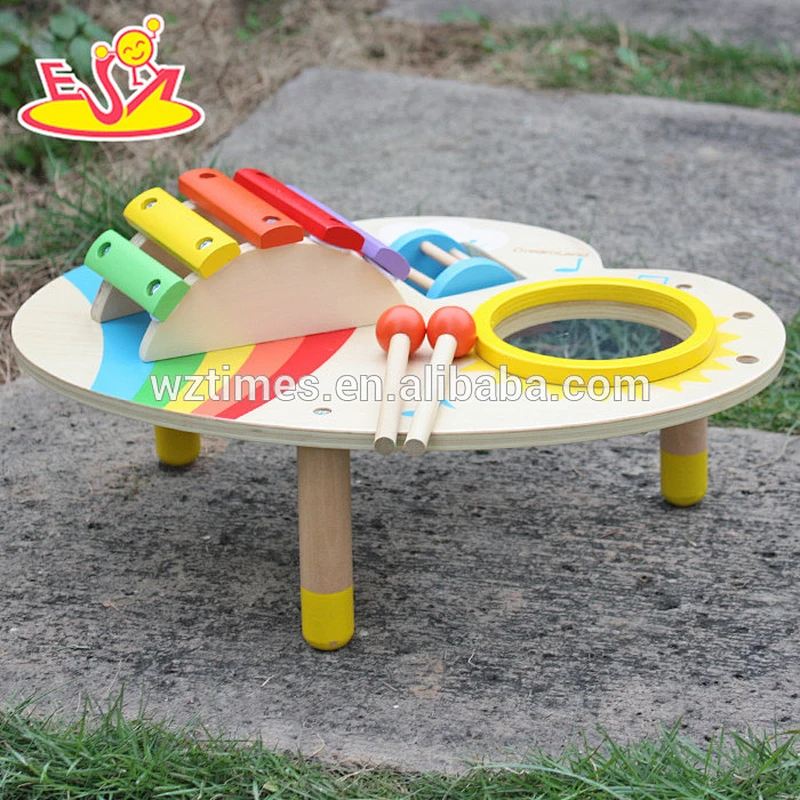 Wholesale cheap wooden baby musical toys for preschooler W07A104