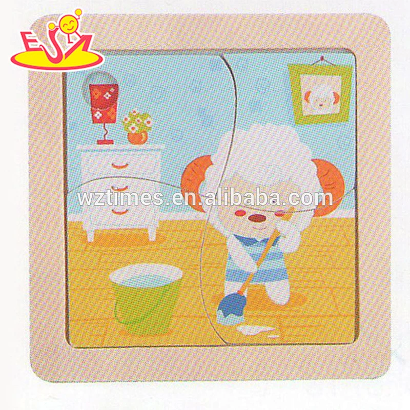 wholesale educational wooden cartoon toys for children W14C198