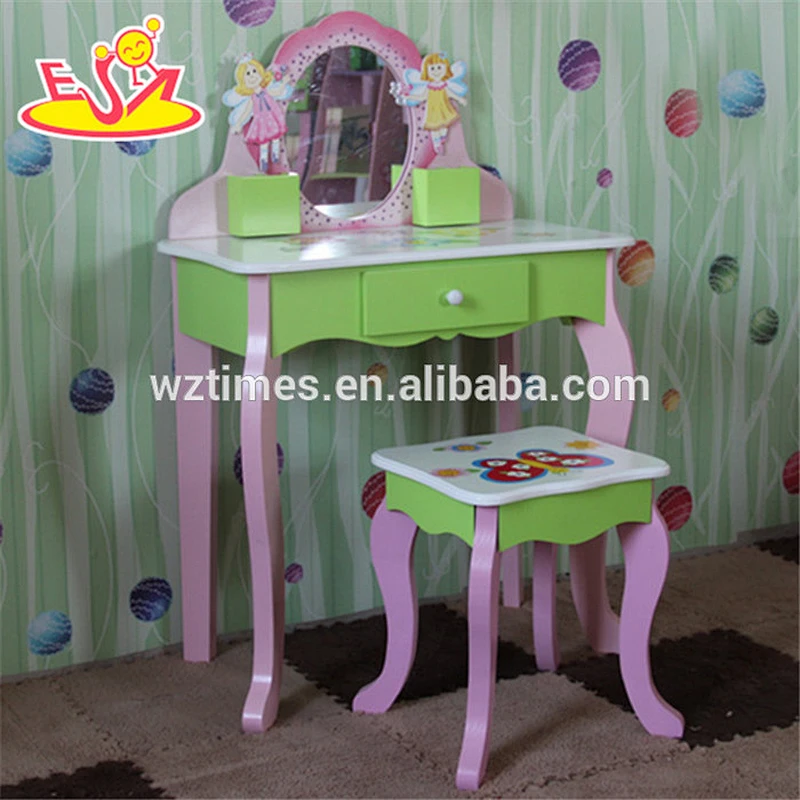 wholesale high quality children wooden dressing table mirror newly fashionable kids wooden dressing table mirror W08H024