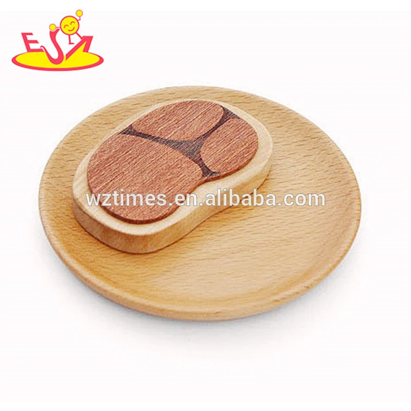 2018 wholesale baby new wooden play pots and pans funny kids play pots and pans best natural wooden play pots and pans W10B179