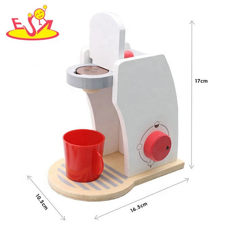 New design kids wooden toy coffee machine for pretend play W10D228