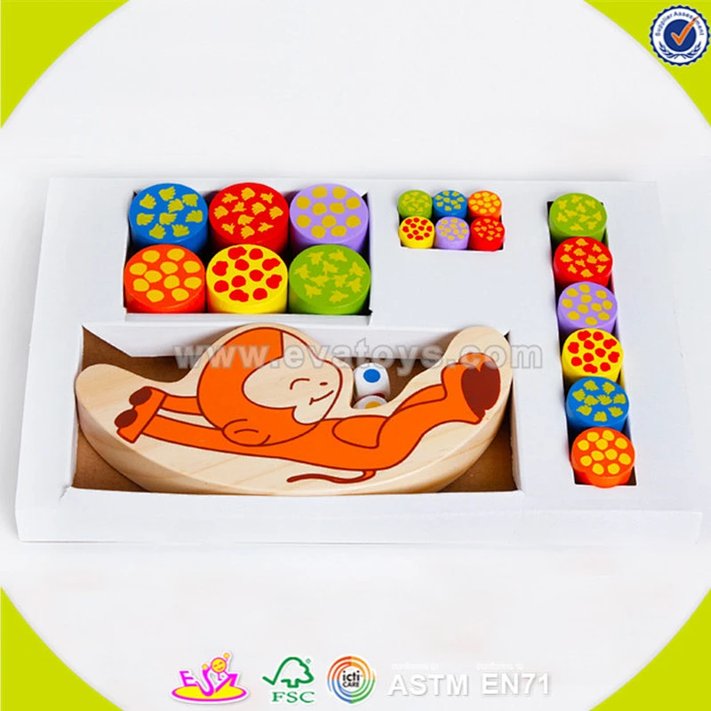 Großhandel holz balance spiel spielzeug für kinder, günstige balance spiel spielzeug, diy bunte hölzerne balance spiel spielzeug w11f046