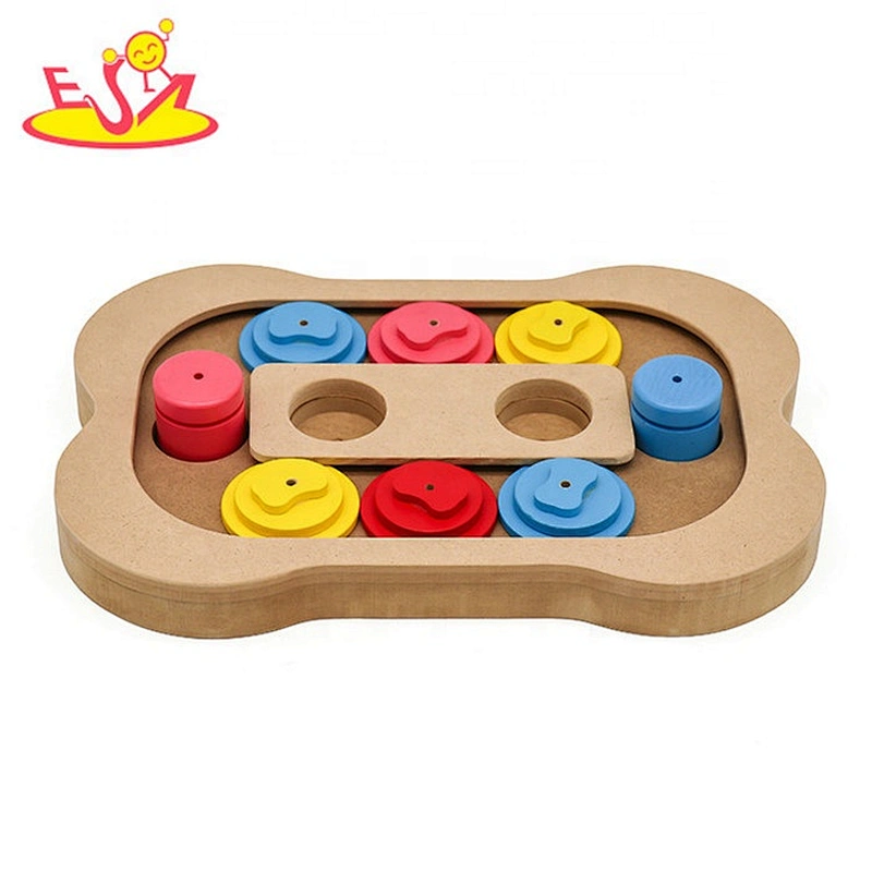 Best design interactive wooden dog treat puzzles for wholesale W06F113