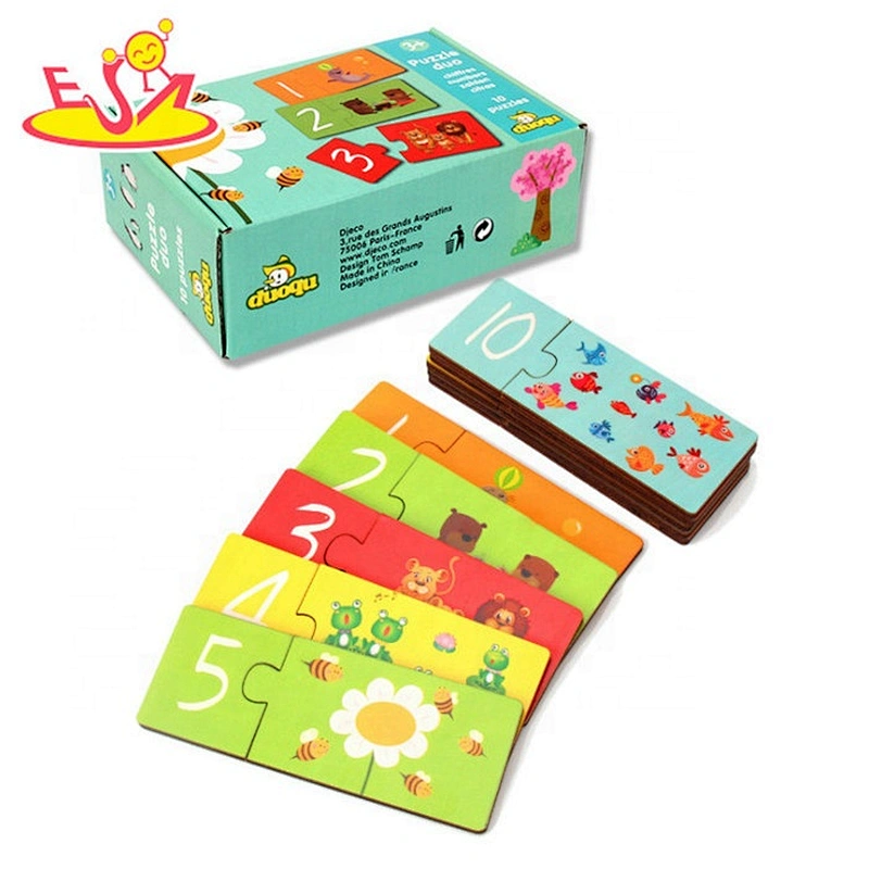 2019 Best quality early learning wooden math toys for baby W12E029