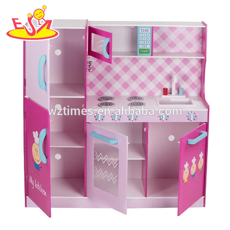 Wholesale modern style kids wooden kitchen sets toy interesting baby wooden kitchen toy W10C276
