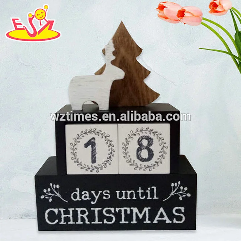 New design Christmas tree wooden xmas decorations for kids W09D030