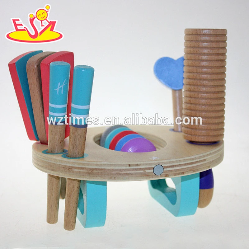 Wholesale musical teaching aid multifunction wooden percussion set toy for kids W07A086