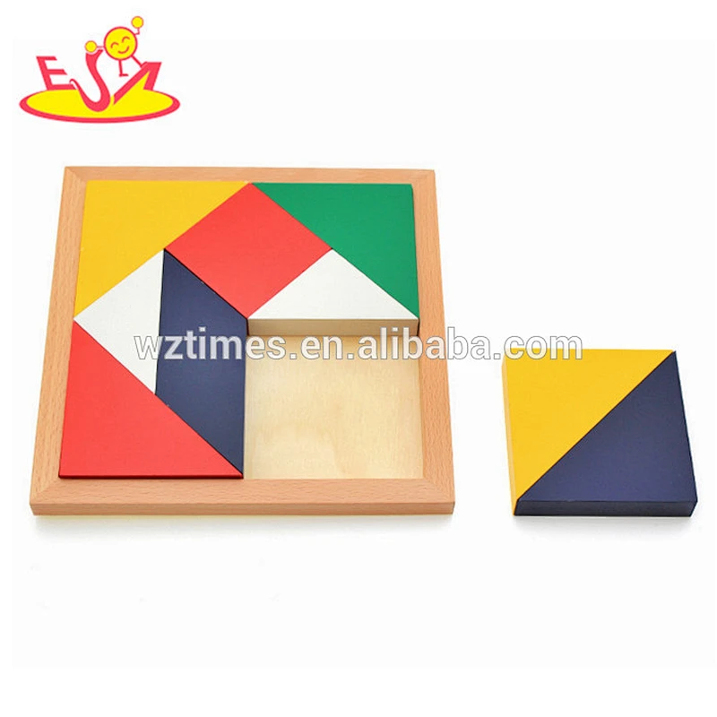 2018 Wholesale best sale kids wooden Chinese tangram made in china W14A166