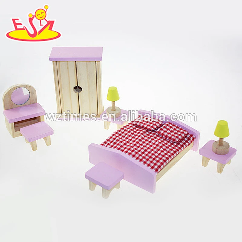 2018 New arrival lovely wooden house furniture for doll house W06B026