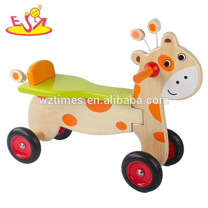 wholesale top fashion kids wooden baby tricycle cheap children wooden baby tricycle W16A023