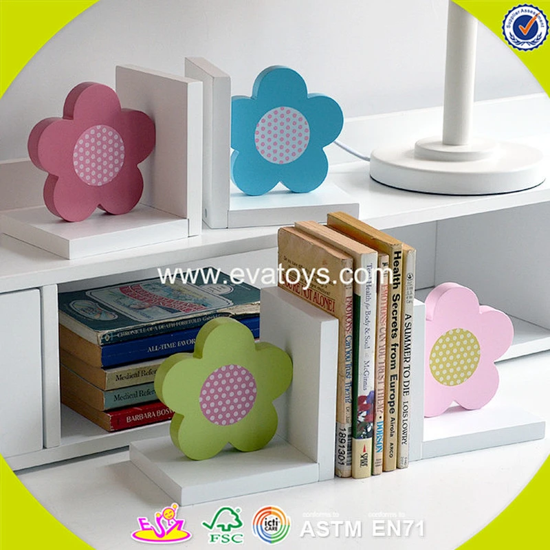 wholesale fashion children wooden bookend popular baby wooden bookend W08D052A