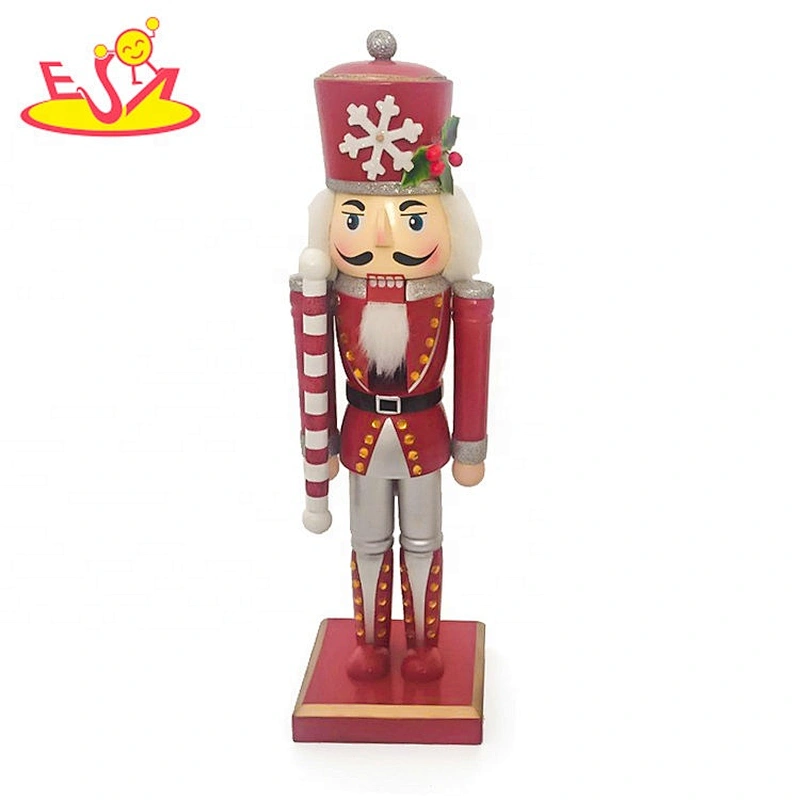 Customize soldier toy wooden red nutcracker for wholesale W02A344