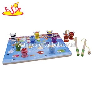 wholesale baby wooden toys fishing funny kids wooden toys fishing hottest children wooden toys fishing W01A014