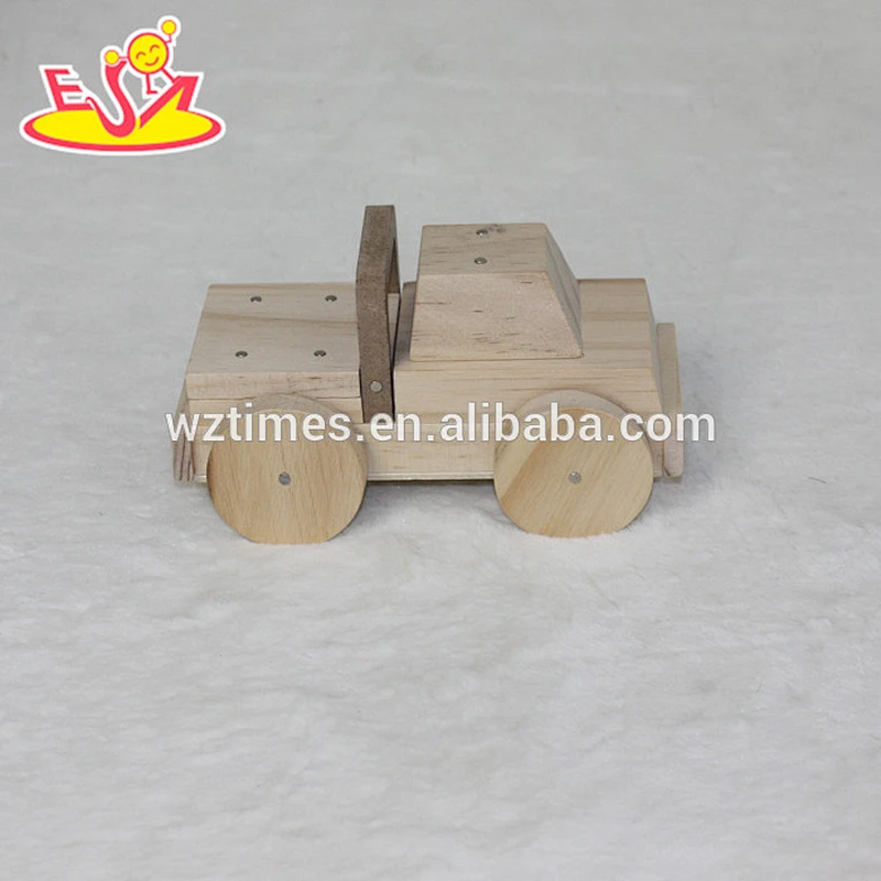 2018 new products educational wooden kids diy toy W03B051