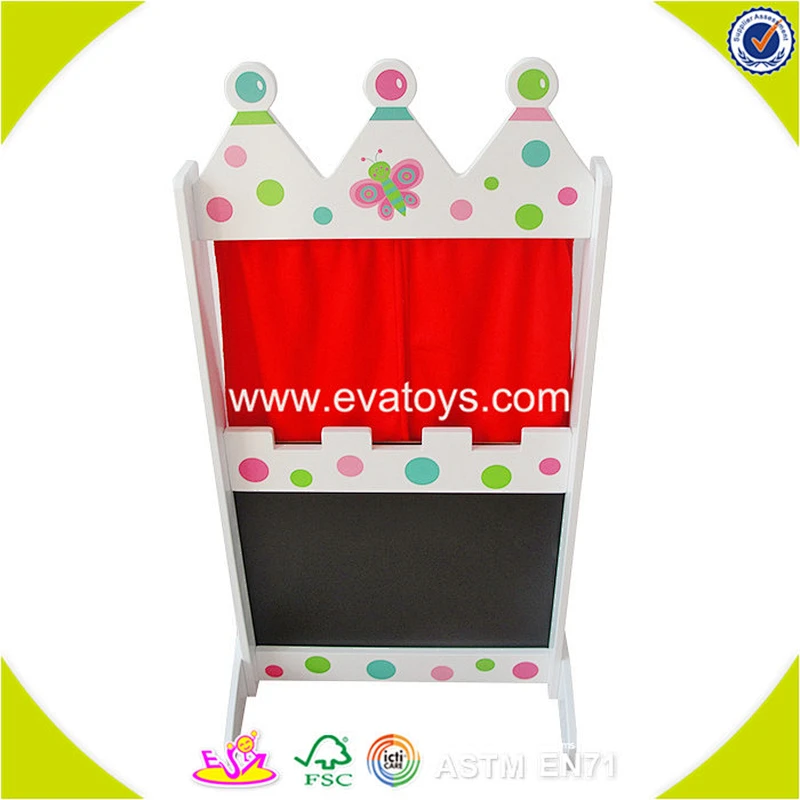 wholesale red wooden theatre toy,beautiful wooden knock toy theatre toy,great children wooden theatre toy W10D102