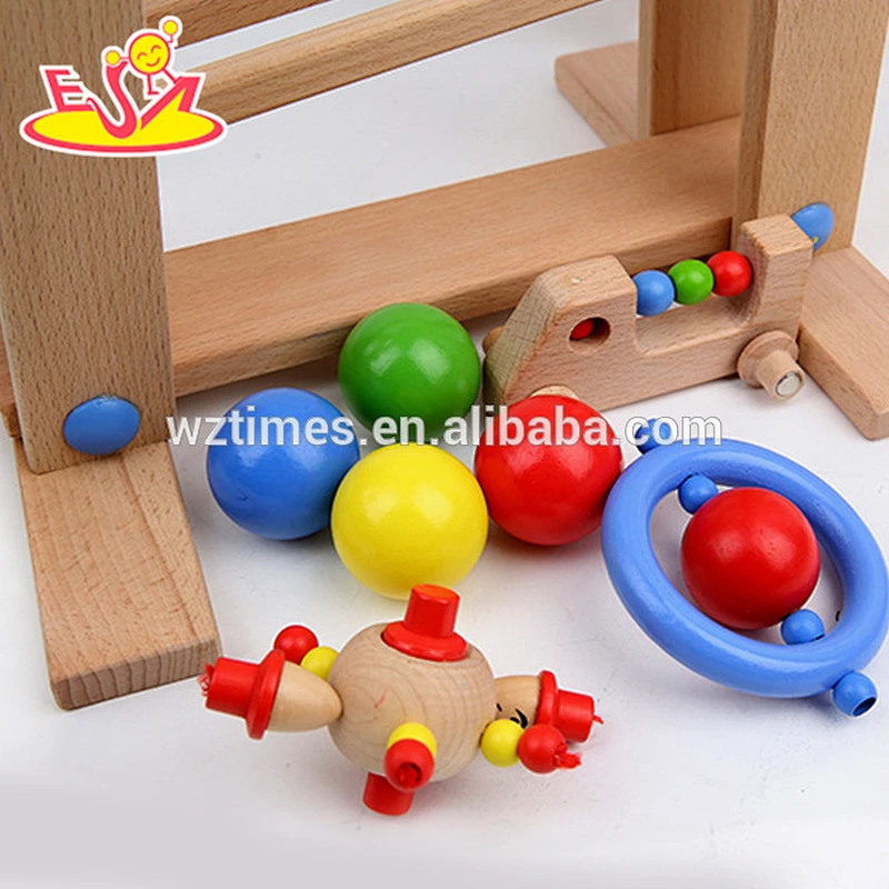 wholesale kids wooden marble runs intelligent children wooden marble runs W04C003