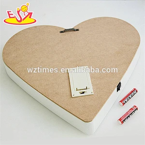 Wholesale wonderful decoration light wooden heart shape LED used in holiday W09D026