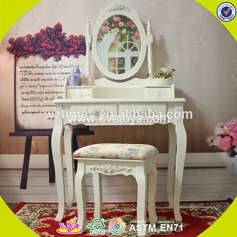 wholesale high quality children wooden dressing table mirror newly fashionable kids wooden dressing table mirror W08H024