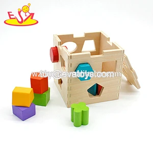 wholesale preschool children wooden puzzle box for sale W12D035