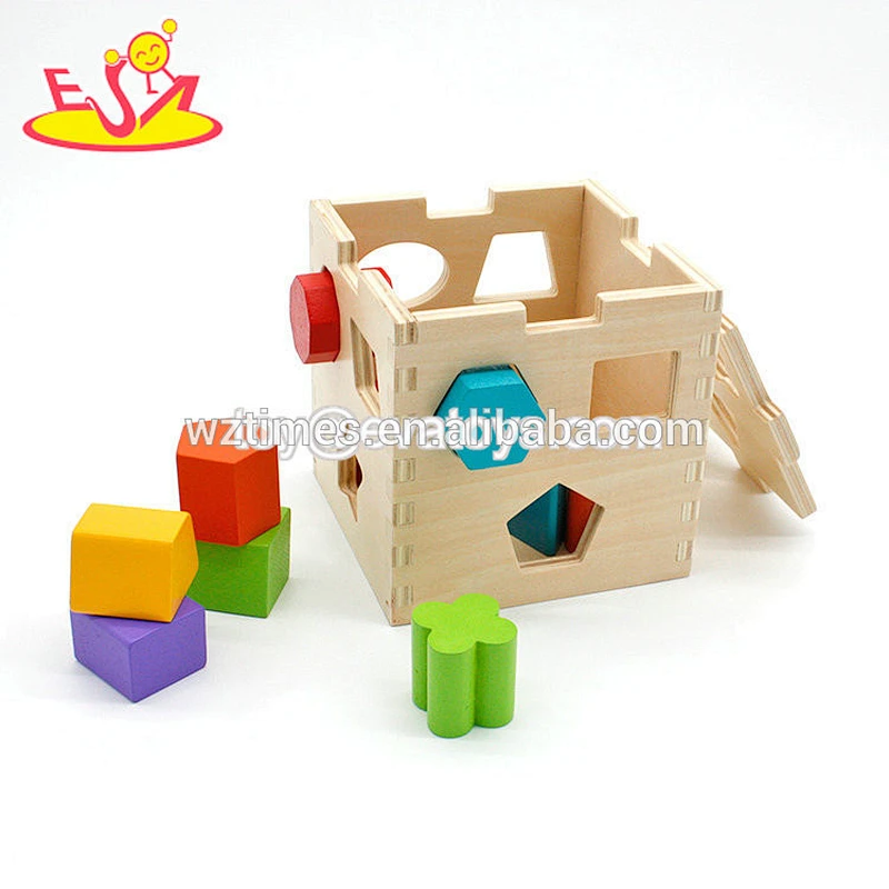 wholesale preschool children wooden puzzle box for sale W12D035