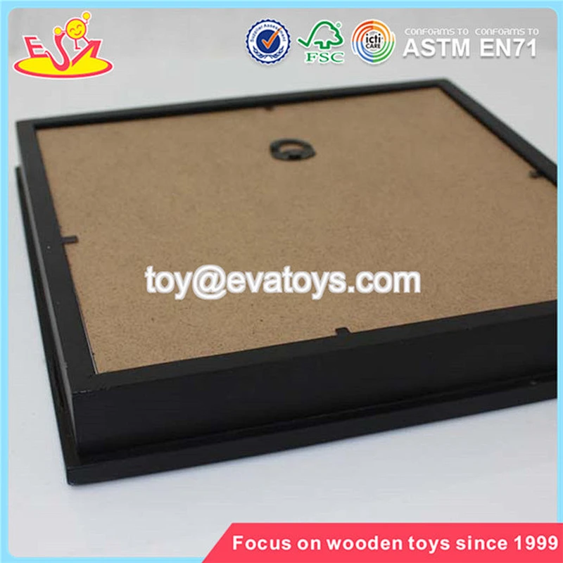 Wholesale special home decoration wooden black craft photo frame W09A020
